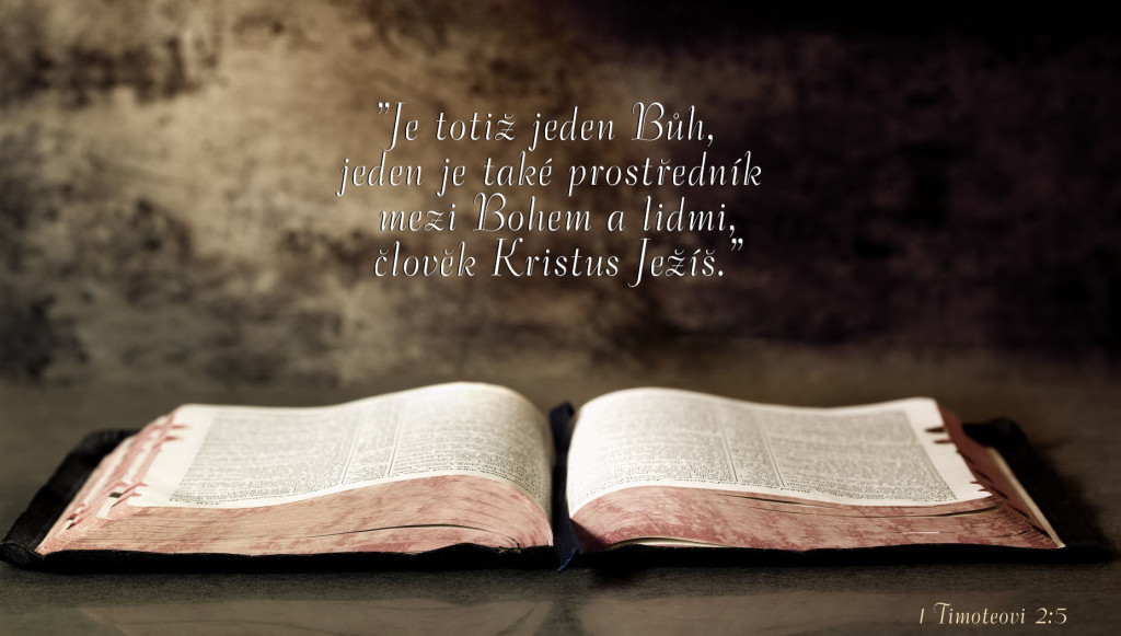 Open Bible, with textured granite background.